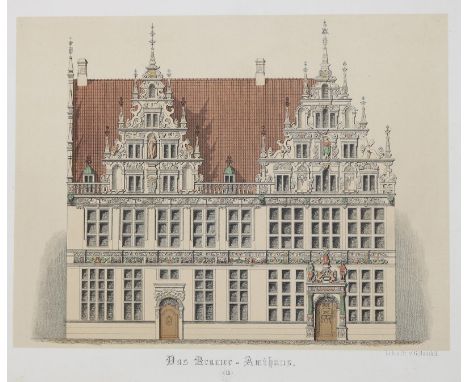 Denkmale: der Geschichte und Kunst der freien Hansestadt Bremen. Abt. 2 u. 3 (von 3) in 2 Bdn. Bremen, Müller 1870-76. 4°. Mi