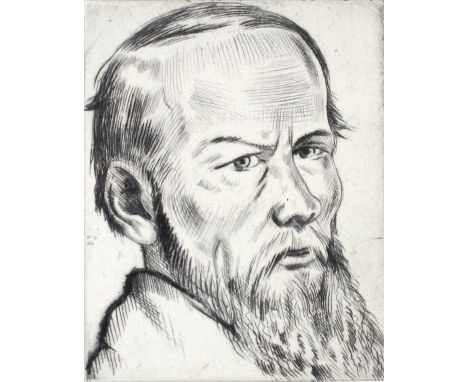 Münch-Khe, Willi: (1885 Karlsruhe 1960). "Kreuzabnahme". Radierung auf JW Zanders. 28 x 23 cm, Blgr. 44 x 36,2 cm. Sign. u. b