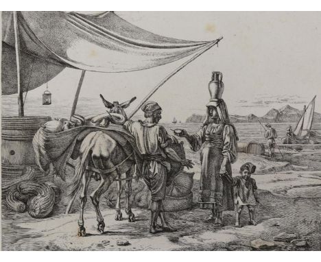 Klein, Johann Adam: (1792 Nürnberg - München 1875). Fruttajuolo di Napoli, Rad. 1822. Motivgr. 18,5 x 24,5 cm, Blgr. ca, 27 x