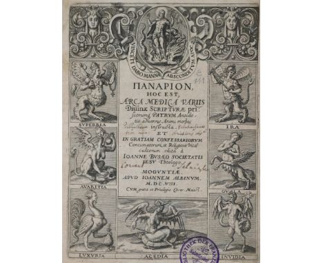Busaeus,J.: Panarion, hoc est, arca medica variis divinae scripturae priscorumque Patrum Antidotis adversus Animi morbos inst