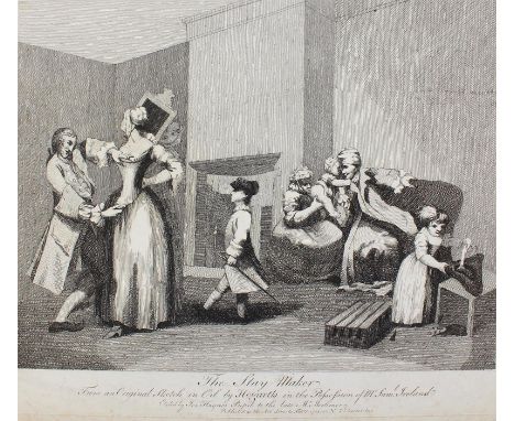 Hogarth, William: (1697 London 1764), nach. 2 Radierungen. The Stay-Maker von Joseph Haynes (1760-1829), 1782, Plgr. ca. 31,5