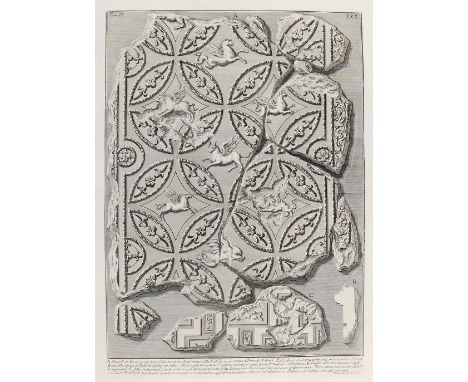 Piranesi, Giovanni Battista: (1720 Venedig - Rom 1778). Framm. di Stucco, cavato dalla Volta d'un Nicchioni interni della Fab