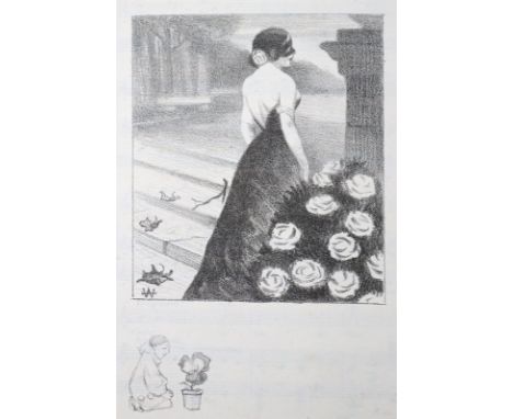 Darzens,R. u. A.Chapuis.: Poemes d'Amour. Paris, Edition du Journal "Le Journal" 1895. 4°. Mit 10 Orig.-Lithogr. mit Remarque
