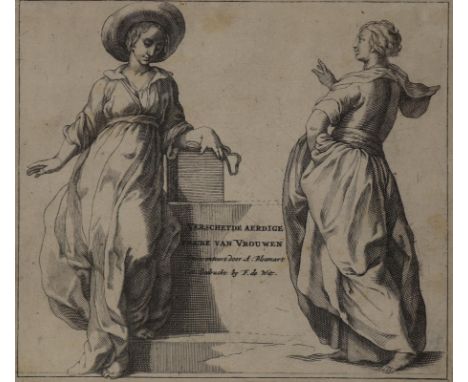 Bloemaert, Frederik: (1610 Utrecht 1669). Verscheyde aerdige figure van vraouwen. Aus: Verscheyde aerdige Fi gure van Vrouwen