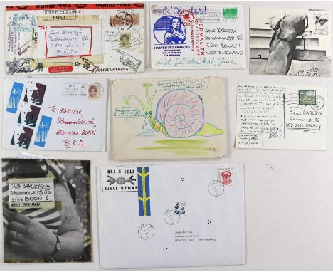Sammlung von: ca. 45 Postkarten, Briefen, Zetteln aus der Schweiz, Österreich, Schweden, Dänemark, den Niederlanden, Jugoslaw