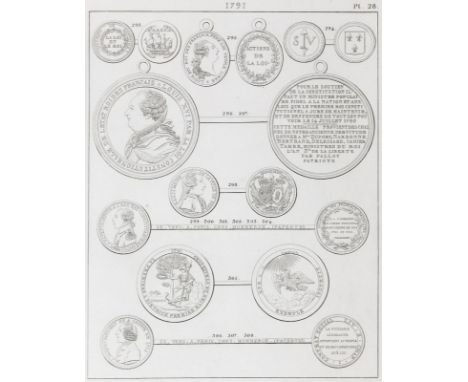 (Hennin,M.).: Histoire numismatique de la Revolution Francaise, ou: Description raisonnée des Médailles, Monnaies, et autres 