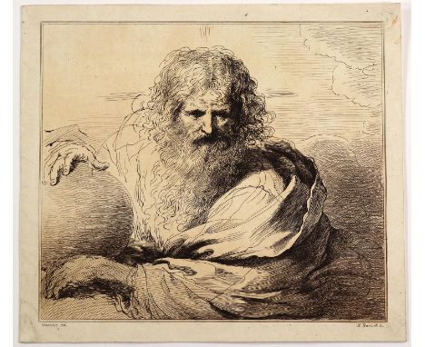 Bartsch, Adam von: (1757 Wien 1821). Gottvater in Halbfigur, die Weltkugel umfassend. In: Recueil d'Estamptes d'après les des