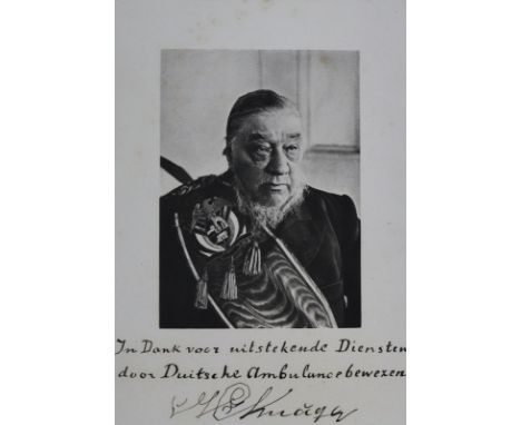 Küttner,H.: Unter dem Deutschen Roten Kreuz im Südafrikanischen Kriege. Lpz., Hirzel 1900. Mit Portrait-Front. u. 110 Textabb