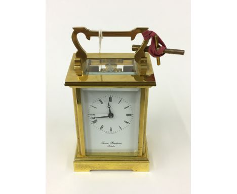 THOMAS BRAITHWAITE LONDON CARRIAGE CLOCK - PERFECT WORKING ORDER