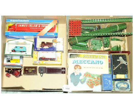 Corgi, Lledo, Classix &amp; Meccano mixed group of items. To include Corgi Superhaulers Scania Truck &amp; Trailer "James Irl