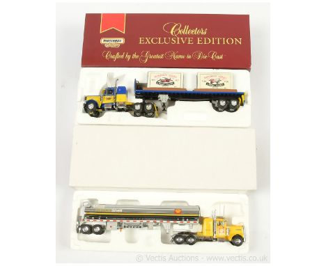 Matchbox Collectables pair of Big Rig Trucks (1) DYM92127 Matchbox Collectables Commemorative Tractor Trailer; (2) KS200/A Th