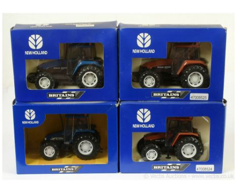 Britains New Holland group (1) 9488 New Holland 8560 - Blue (2) 9489 Fiatagri L85 Tractor - Brown (3) 9490 Fiatagri M160 Trac