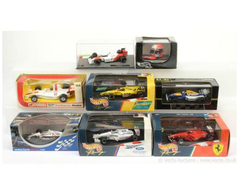 A Mixed group of 1:43 scale to include, Onyx Formula 1 - 119 Williams Renault - FW14 - Nigel Mansell, Corgi - Graham Hill's -