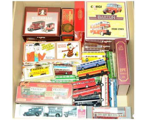 Corgi, Lledo, Matchbox &amp; others mixed group of items. To include Corgi D41/1 Barton 2x piece set; Corgi D47/1 The Bash St