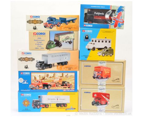 Corgi Classics a boxed group to include, 97195 Pantechnicon Bedford - Howells Removals, 97085 Bedford Pantechnicon Van "The P