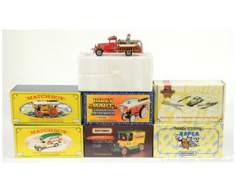 Matchbox Models of Yesteryear a mixed group from the collectible's era to include YSC01 Scania Vabis Holidays special, YSC04 