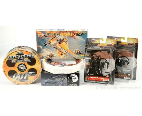 "James Bond" group to include Airfix reissue Autogyro (1/24th scale) Kit; Italeri "Skyfall" Helicopter; Reel to Reel Movie Tr