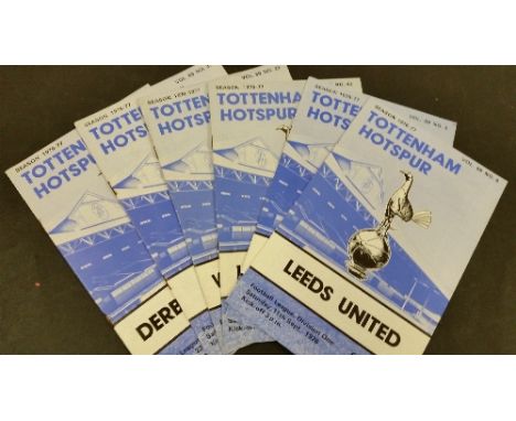 FOOTBALL, Tottenham Hotspur home programmes, 1970s, inc. 1974/5 (21), 1975/6 (16), 1976/7 (12) etc., VG to EX, 80*