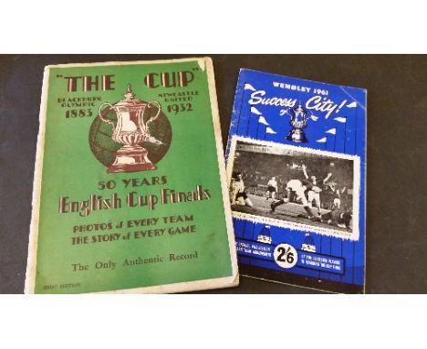 FOOTBALL, FA Cup booklets, inc. The Cup (2), 1883-1932 (green cover, first edition) & 1871-1948; 1961 Leicester City (with pr