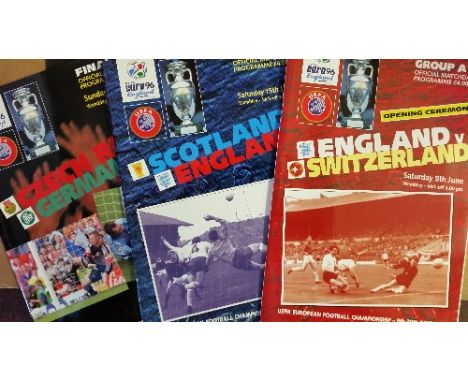 MIXED SPORT, programmes, modern selection, inc. football, inc. Crystal Palace, Arsenal, Everton, England, Ireland, Euro 96; t