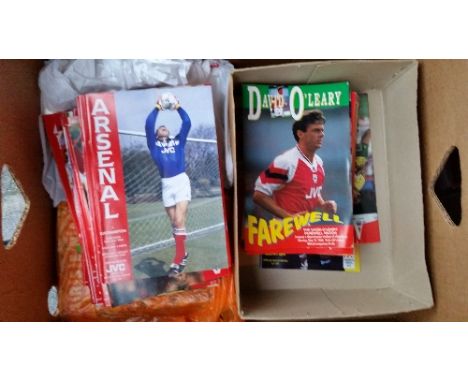 ARSENAL, home programmes, mainly complete (or near complete) seasons, inc. 1991/2 (26), 1992/3 (28), 1993/4 (32),  1994/5 (33
