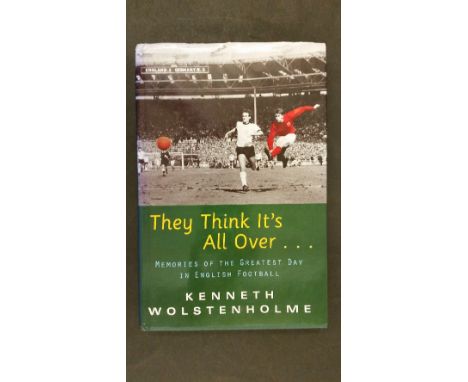 FOOTBALL, signed cards, pieces etc. by all eleven England players from 1966 World Cup, inc. Moore (small piece), Hurst (signe