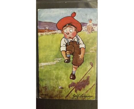 GOLF, postcards, Our Caddy by Hamilton, complete, pub. by Tucks (9461), pu (3), G to VG, 6