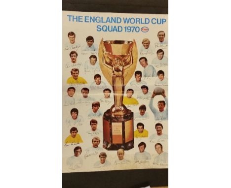 FOOTBALL, ESSO posters, inc. teams  (11+1) & 1970 England team (folded), mainly 15 x 12, G to EX, 12 + 1