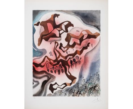 Salvador Dal&iacute; (1904-1989)Yea though I walk, from Aliyah (Field 68-1C; M&amp;L 1203)Lithograph printed in colours, 1968