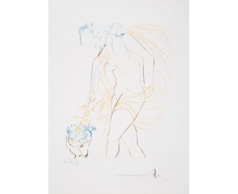 Salvador Dal&iacute; (1904-1989)La coupe offerte, from Le Paradis Terrestre (Field 74-11D; M&amp;L 707)Drypoint engraving pri