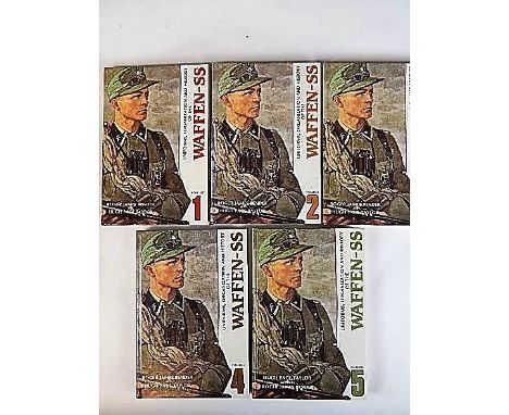 BOOKS - BENDER, ROGER J. UNIFORMS, ORGANIZATION &amp; HISTORY OF THE WAFFEN SS, VOLS. I, II, III, VI, V: R. James Bender, San