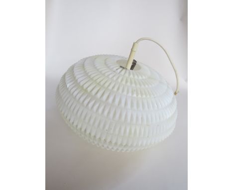 Spherical opaque plastic ceiling lamp 