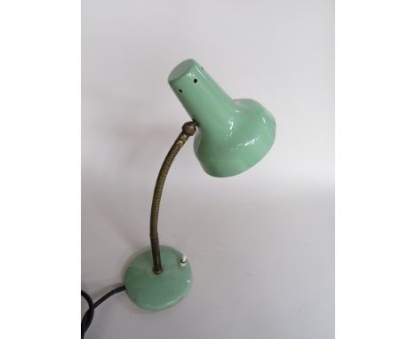 A 1950's Italian "Lampada Ministero" bedside lamp with swan neck 