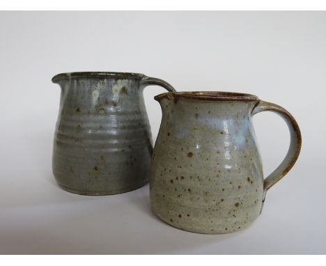 Two Yelland Pottery (Michael Leach) jugs, tallest 12cm