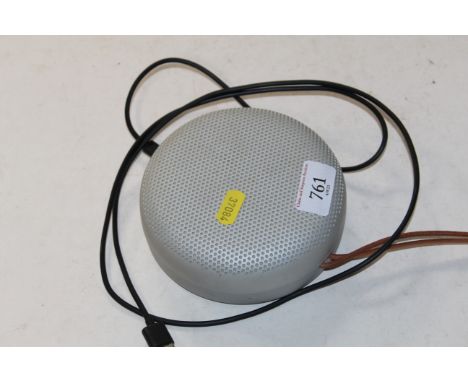 A Bang and Olufsen Bluetooth speaker