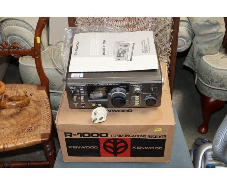 A Kenwood Model R-1000 communications receiver