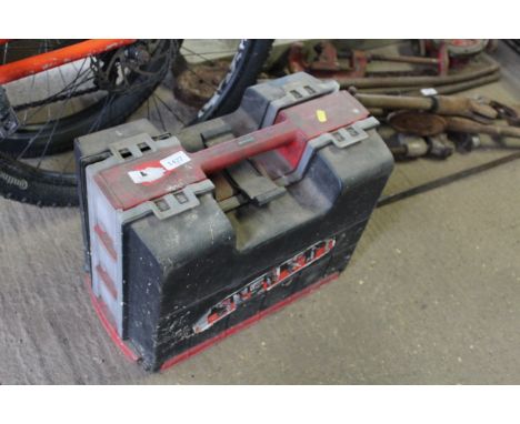 A plastic tool box