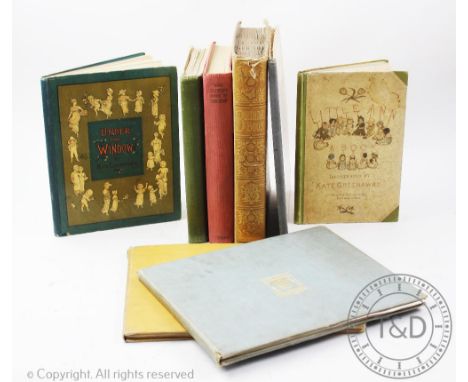 GREENAWAY (K), illus, UNDER THE WINDOW, George Routledge &amp; Sons, LITTLE ANNE, A BOOK, illustrated by Kate Greenaway; with