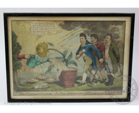 After Thomas Rowlandson, Three hand coloured prints, Sailors on Horseback, Secret Recruiter, A Standing Toast in the Army, 25