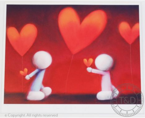 After Doug Hyde (b1972),Two limited edition colour prints, 'Love at First Sight' and 'Love is all Around', Each titled, signe