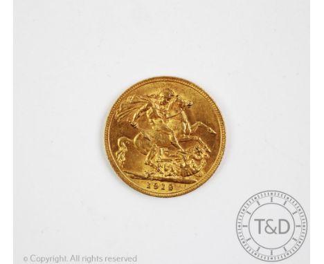 A King George V 1912 gold full sovereign 
