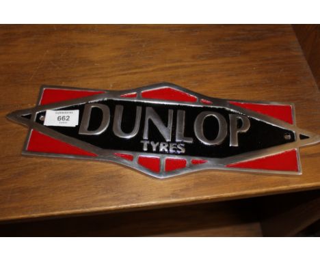 ***AN ALUMINIUM DUNLOP PLAQUE**