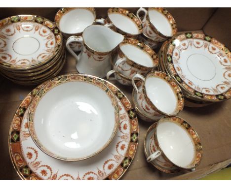 A TRAY OF ROYAL ALBERT CROWN CHINA TO INCLUDE A SET OF TWELVE TRIOS