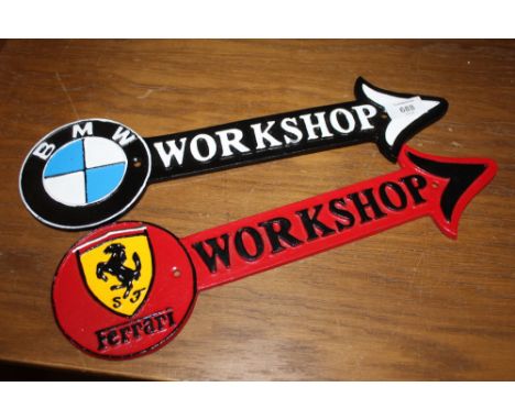 ***TWO CAR ARROW SIGNS**
