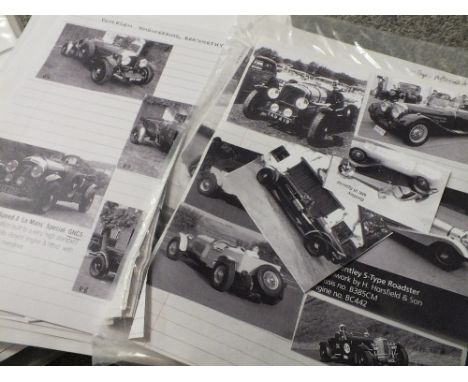 A LARGE QUANTITY OF VINTAGE BENTLEY RELATED DOCUMENTS ETC
