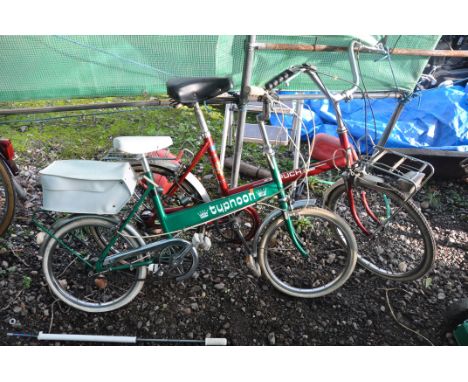 TWO VINTAGE BICYCLES comprising of a Puch with 3 speed Sturmey Archer gears, dynamo rear light, front and rear racks and a 16