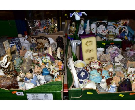 THREE BOXES OF ORNAMENTS AND LILLIPUT LANE COTTAGES, to include Lilliput Lane 'Yuletide Visitors' L2948, 'Jones The Butcher',