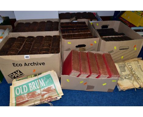 BOOKS, six boxes containing approximately thirty-two Encyclopaedic titles including twenty-three editions of the Encyclopaedi