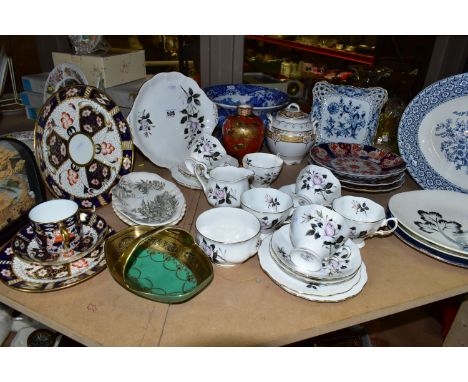 A COLLECTION OF 20TH CENTURY CERAMICS ETC, to include Royal Albert 'Queen's Messenger' tea wares comprising of six cups - one