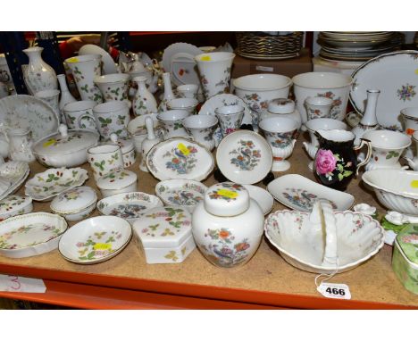 A LARGE QUANTITY OF WEDGWOOD GIFT WARE, comprising 'Wild Strawberry', 'Campion', ' Kutani Crane', 'Pink Garland', and 'Osborn